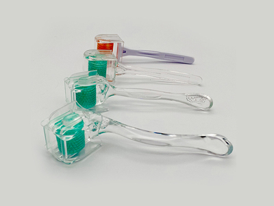 扁手柄透明192微针滚轮